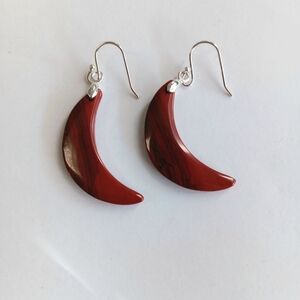 Red River Jasper Gemstone Earrings with 925 Sterling Silver Findings